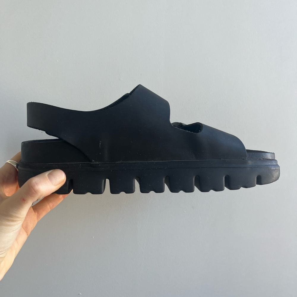 Papillio by Birkenstock Black Arizona Chunky